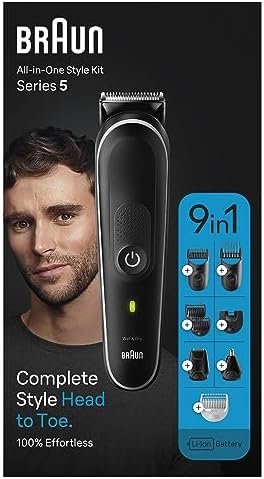 Braun MGK3440 Series 3 8-in-1 Grooming Kit - 80-Minute Runtime