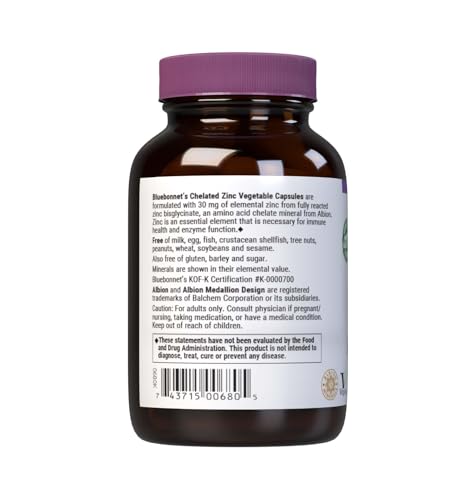 BB CHEL ZINC 30MG - High Potency Zinc for Immune & Skin Health - 90 Tablets