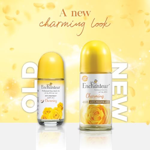 Enchanteur Charming Roll-On Antiperspirant: 48-Hour Protection (50ml)