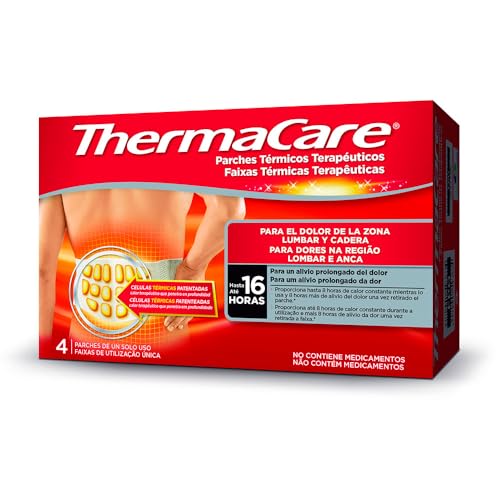 ThermaCare Therapeutic Pain Patches for Lumbar & Hip - 4 Pack Drug-Free Heat Relief
