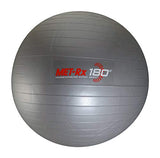 MET-Rx 180 Grey Fitness Exercise Ball with Pump, 45.72 cm (18")