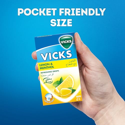 Vicks Soothing & Refreshing Throat Drops Lemon & Menthol - 40g