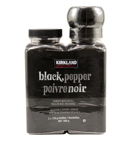 Kirkland Signature Fresh Ground Black Pepper Grinder with Refill (357g)