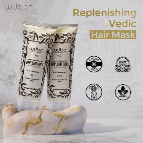 Wuba Nature's Secret Vedic Hair Mask - Hair Fall Control & Anti-Dandruff (100g)