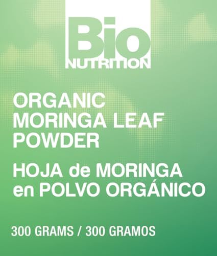 Bio Nutrition Organic Moringa Leaf Powder - 300g | Rich in Antioxidants & Nutrients