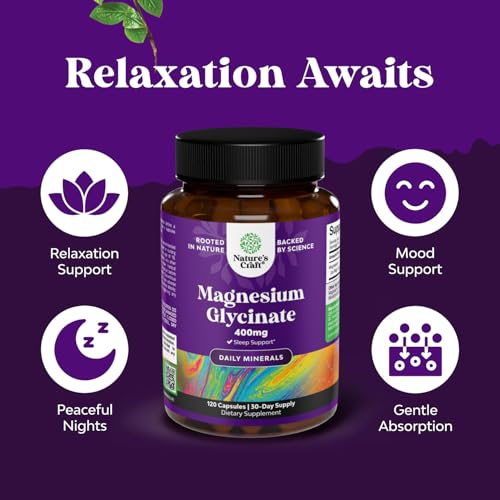 High Absorption Chelated Magnesium Glycinate 400mg (120 Vegan Capsules)