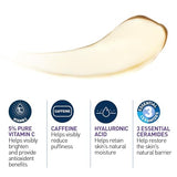 CeraVe Under Eye Repair Cream - Vitamin C, Hyaluronic Acid & Ceramides for Sensitive Skin