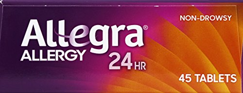 Allegra Adult 24 Hour Allergy Relief Tablets - 45 Count Fast-Acting Antihistamine