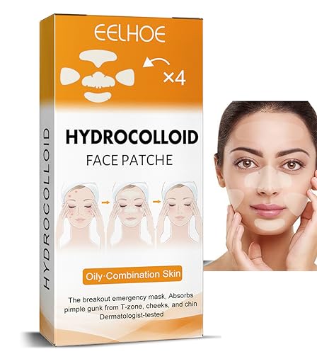 Hydrocolloid Face Mask - Large Pimple Patches for Zit Breakouts, Vegan & Cruelty-Free