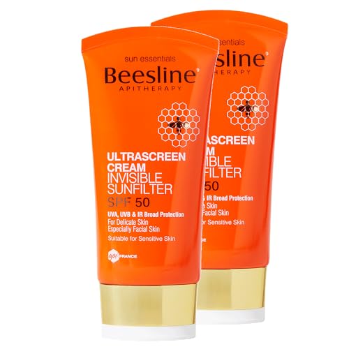 Beesline Ultrascreen Cream Invisible Sunfilter SPF50 - 2x60ML (1+1 Free) - High Protection Sunscreen