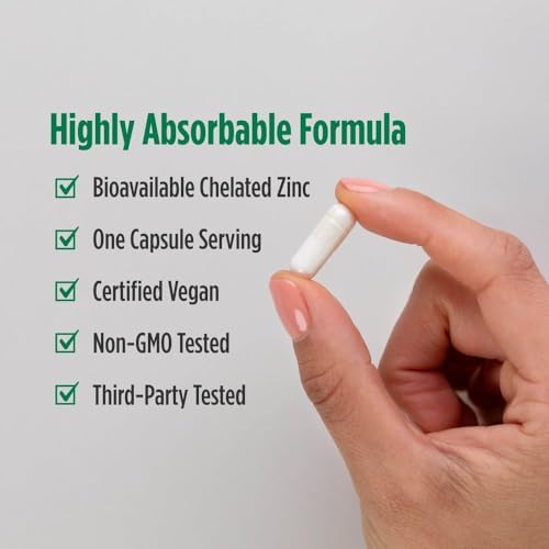 Nordic Naturals Zinc Glycinate: Highly Absorbable Zinc for Optimal Wellness (60 Capsules)