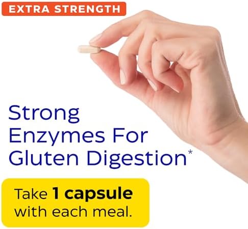 Enzymedica GlutenEase Extra Strength: Gluten Digestion Support (30 Capsules)