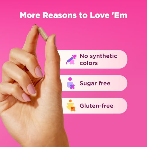 OLLY Happy Hoo-Ha Probiotic Capsules for Women - pH Balance & Vaginal Health, 10 Billion CFU, Gluten Free, 25 Count