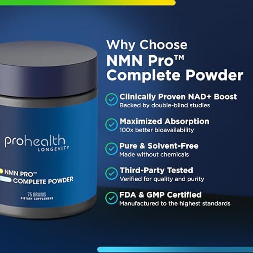 ProHealth NMN Pro Complete: Boost NAD+ with NMN, Resveratrol & TMG