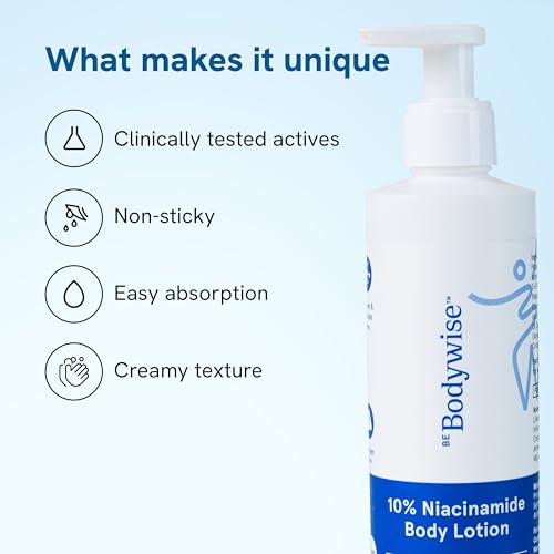 Be Bodywise 10% Niacinamide Brightening Body Lotion 200ml - 48Hr Moisturization
