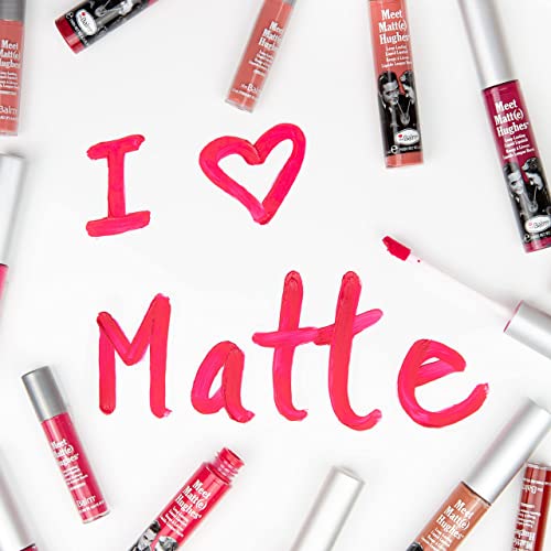 theBalm Meet Matt(e) Hughes Set of 6 Mini Long-Lasting Liquid Lipsticks - Travel-Friendly Kit