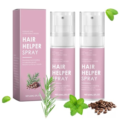ALMEKAQUZ Hair Growth Serum Spray with Caffeine & Castor Oil - 2-Pack (2x60ml)