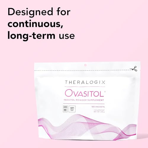 Theralogix Ovasitol Inositol Powder Packets - 180 Servings - Myo-Inositol & D-Chiro Inositol for Hormone Balance