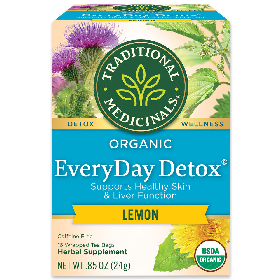 Traditional Medicinals, Detox Teas, Everyday Detox, 16 Wrapped Tea Bags.85 Oz (24 G)