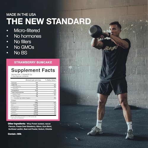 CBUM Whey Itholate Protein - Strawberry BumCake Flavor