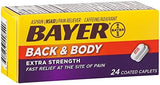 Bayer Back & Body Aspirin - 24 Tablets