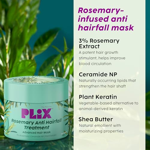 PLIX THE PLANT FIX Rosemary Shampoo and Hair Mask for Damaged Hair Repair