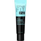 Maybelline Fit Me Matte + Poreless Primer: 16-hour wear, SPF 20 sunscreen, shine control.