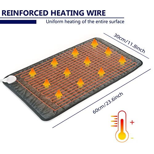 Ponicozy Electric Heating Pad - Back Pain Relief, Flannel, 10 Heat Settings