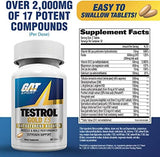 GAT SPORT Testrol Gold ES, Tribulus, DIM, Zinc, Longjack, Fenugreek, Saw Palmetto, Estrogen Balance, 60 Tablets