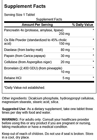 Swanson Digestive Enzymes: Improve Digestion & Nutrient Absorption (90 Tablets)
