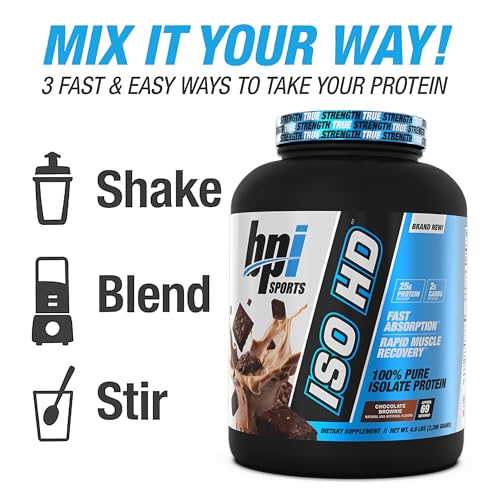 BPI Sports ISO HD Isolate Protein Chocolate Brownie - 69 Servings