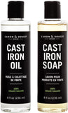 Caron Doucet Cast Iron Care Bundle (8oz Bullet) - Plant-Based Oil & Soap"