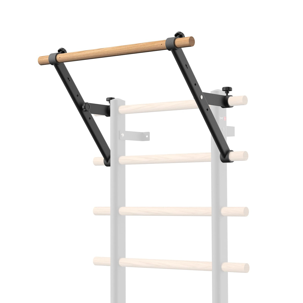 DHT Wood Swedish Stall Bar with Suspension Trainer - 9-Rod Home Gym Equipment