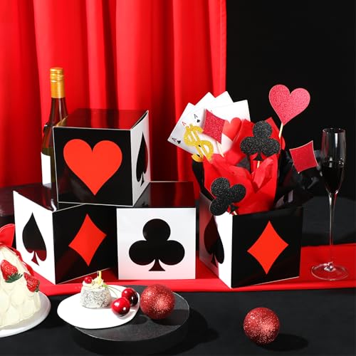 Zhanmai Casino Theme Party Decorations & Favor Boxes (2 Sets)