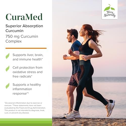 CuraMed Better Than Turmeric - Powerful Anti-Inflammatory Support (750mg, 120 Softgels)