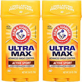 ARM & HAMMER ULTRAMAX Anti-Perspirant Deodorant Active Sport - 2.60 oz (Pack of 2)