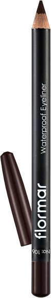 Flormar Waterproof Eyeliner 106 Dark Chestnut: Intense, Long-Lasting Color