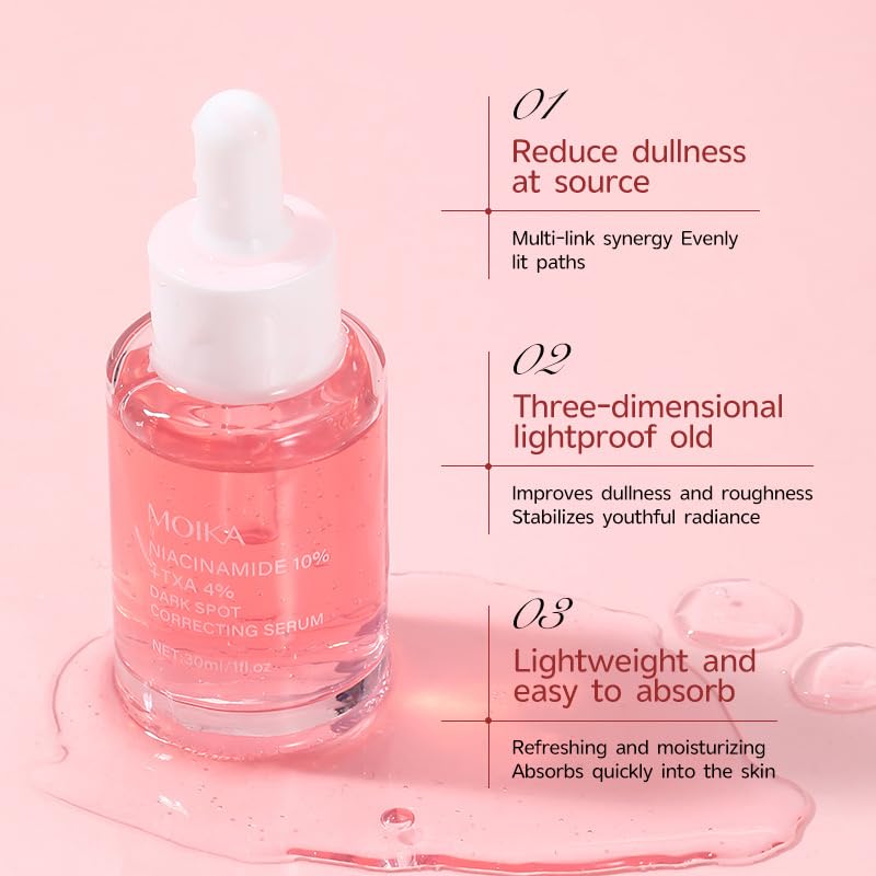 Niacinamide 10% + TXA 4% Dark Spot Correcting Serum - Skin Brightening and Evening Treatment - 30ml