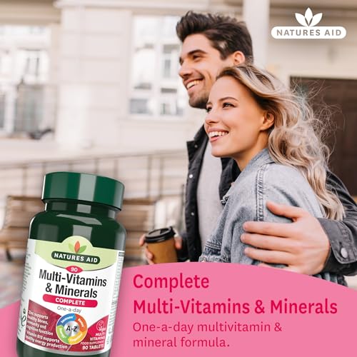Natures Aid Multivitamins with Antioxidant and Minerals Formula - 90 Tablets