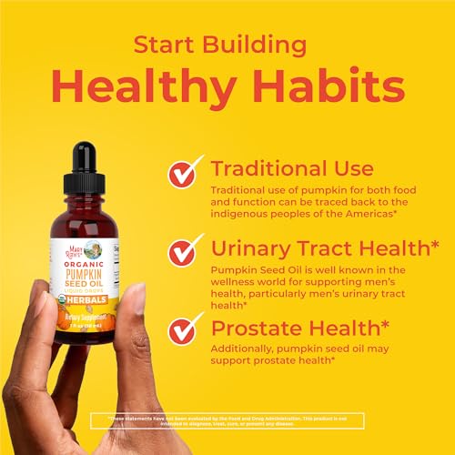 MaryRuth's Pumpkin Seed Oil Liquid Drops - USDA Organic for Hair, Skin & Urinary Health - 1 Fl Oz