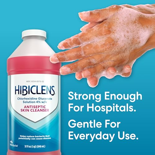 Hibiclens Antimicrobial Skin Cleanser - 32oz Large Size for Home & Hospital