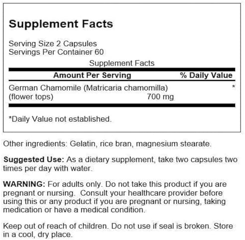 Swanson Chamomile - 350mg, 120 Capsules