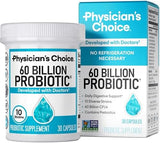 Physician's Choice 60 Billion CFU Probiotic Supplement - Natural Shelf Stable Capsules