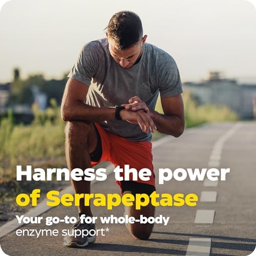 Enzymedica SerraGold High Potency Serrapeptase: Powerful Enzyme Support (120 Capsules)