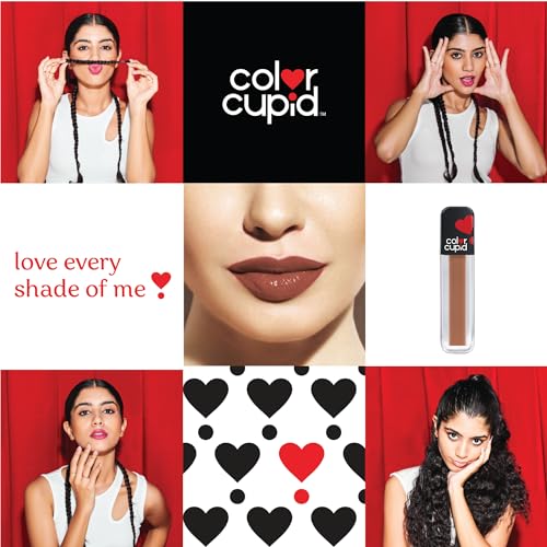 Color Cupid Matte Intense Color 18-Hour Stay Liquid Lipstick in Forever Love - Sweetheart Mocha