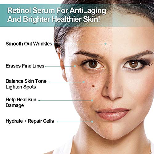 ELBBUB Retinol Serum - Anti Aging Retinol with Hyaluronic Acid & Vitamin E (2 Pack)