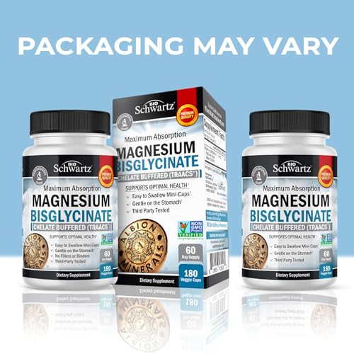 BioSchwartz Maximum Absorption Magnesium Bisglycinate - 160 Mini-Capsules