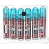 LoveMe Beauty Liquid Lip IV Hydrating Gloss Serum - High Pigment Wet Shine Finish | Up to 12HR Hydration | 6 Pack (0.16 fl. oz/3g Each)