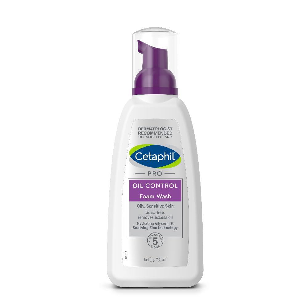 Cetaphil PRO Oil Control Acne Foaming Face Wash for Oily & Sensitive Skin