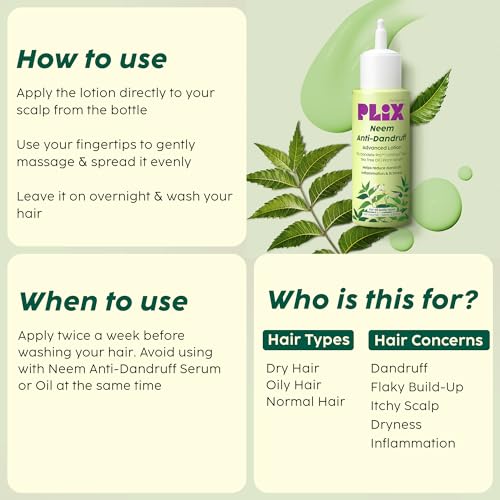 PLIX THE PLANT FIX Neem Anti-Dandruff Advanced Scalp Lotion (60ml)